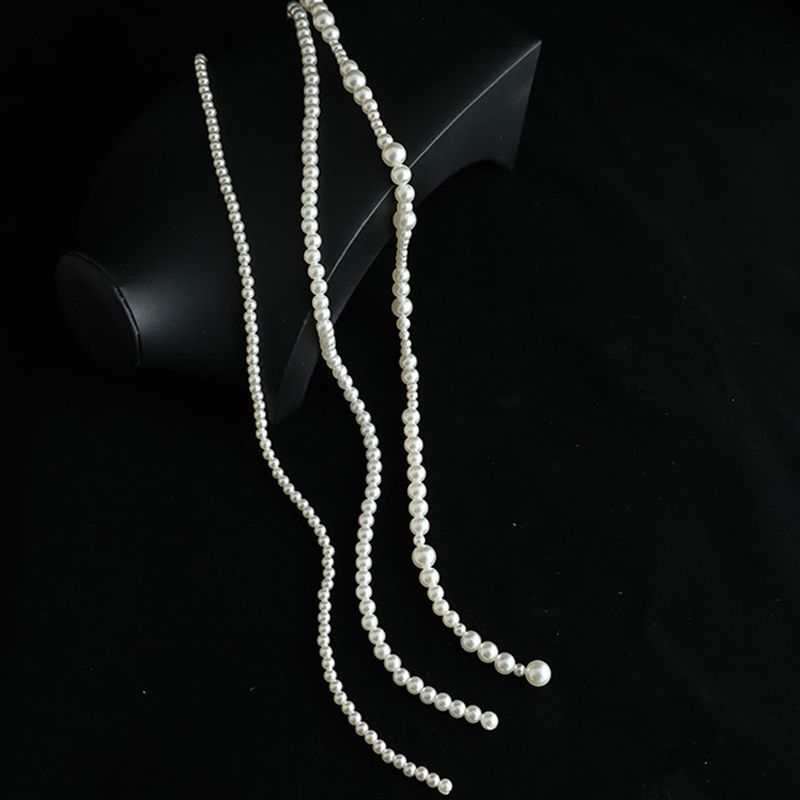 发夹/编发珍珠/头饰白底实物图