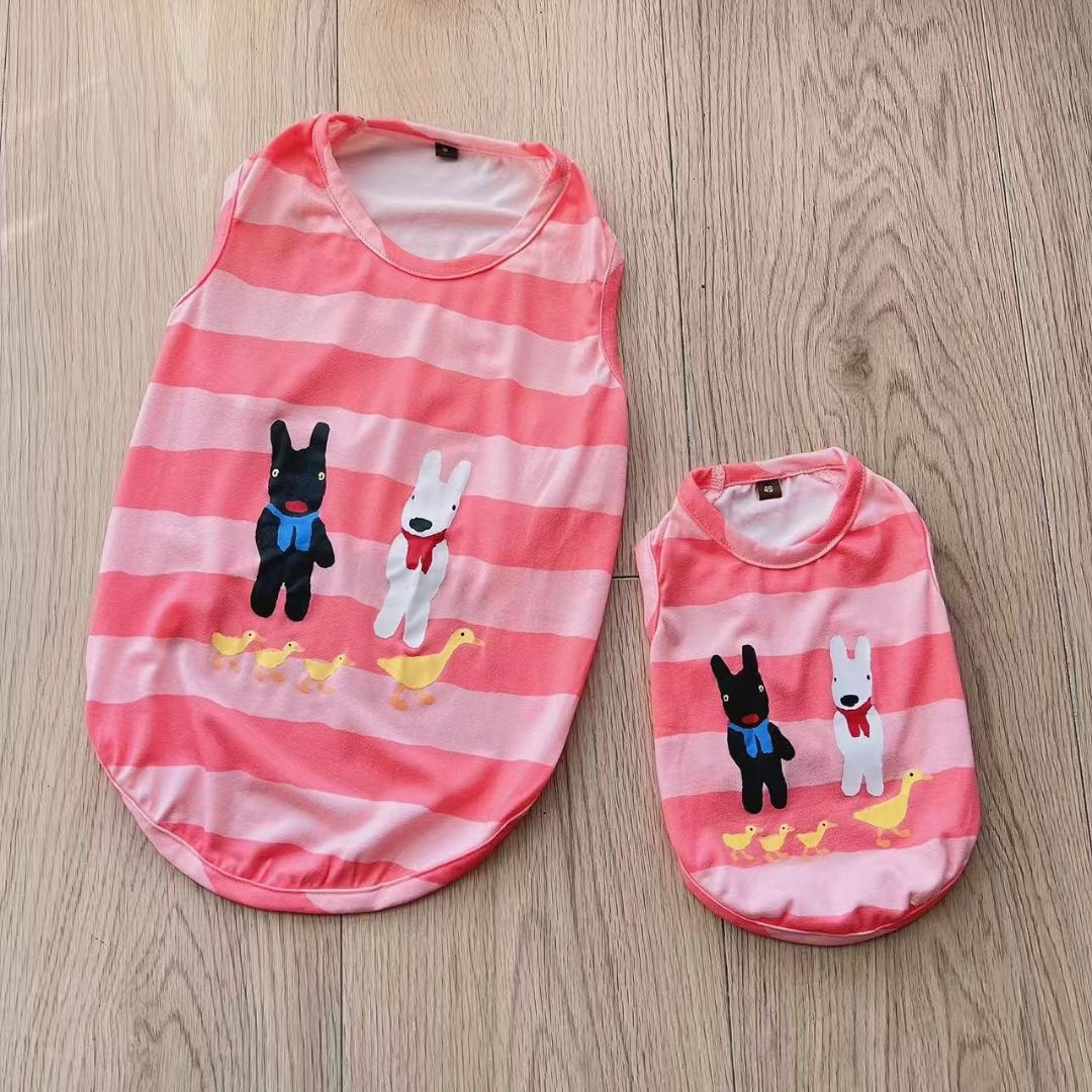 宠物背心宠物用品花背心狗狗背心
​出口日本纯棉背心质量有保障详情图2