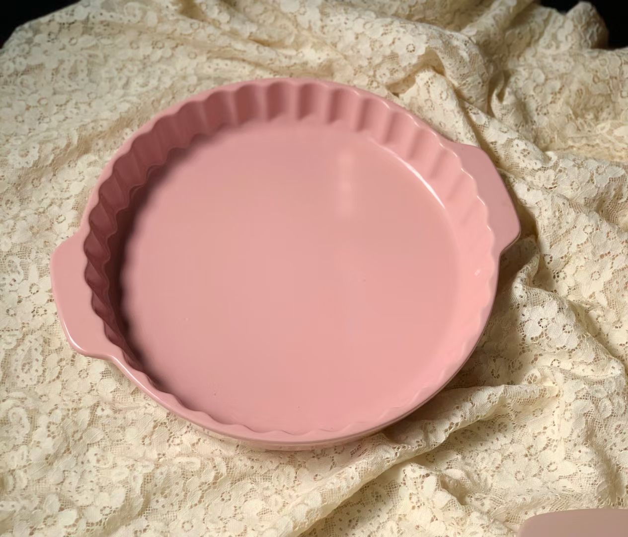 方圆陶瓷烤箱专用浮雕纹多色小烤盘高温镁质瓷餐具FYJBGH685889详情图7