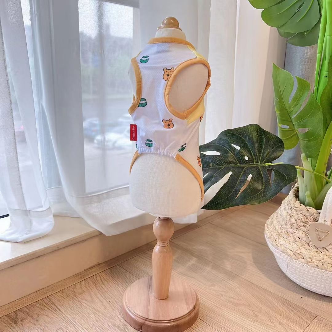 【新品】
​宠物小背心，弹性好，面料舒适，造型可爱详情图10