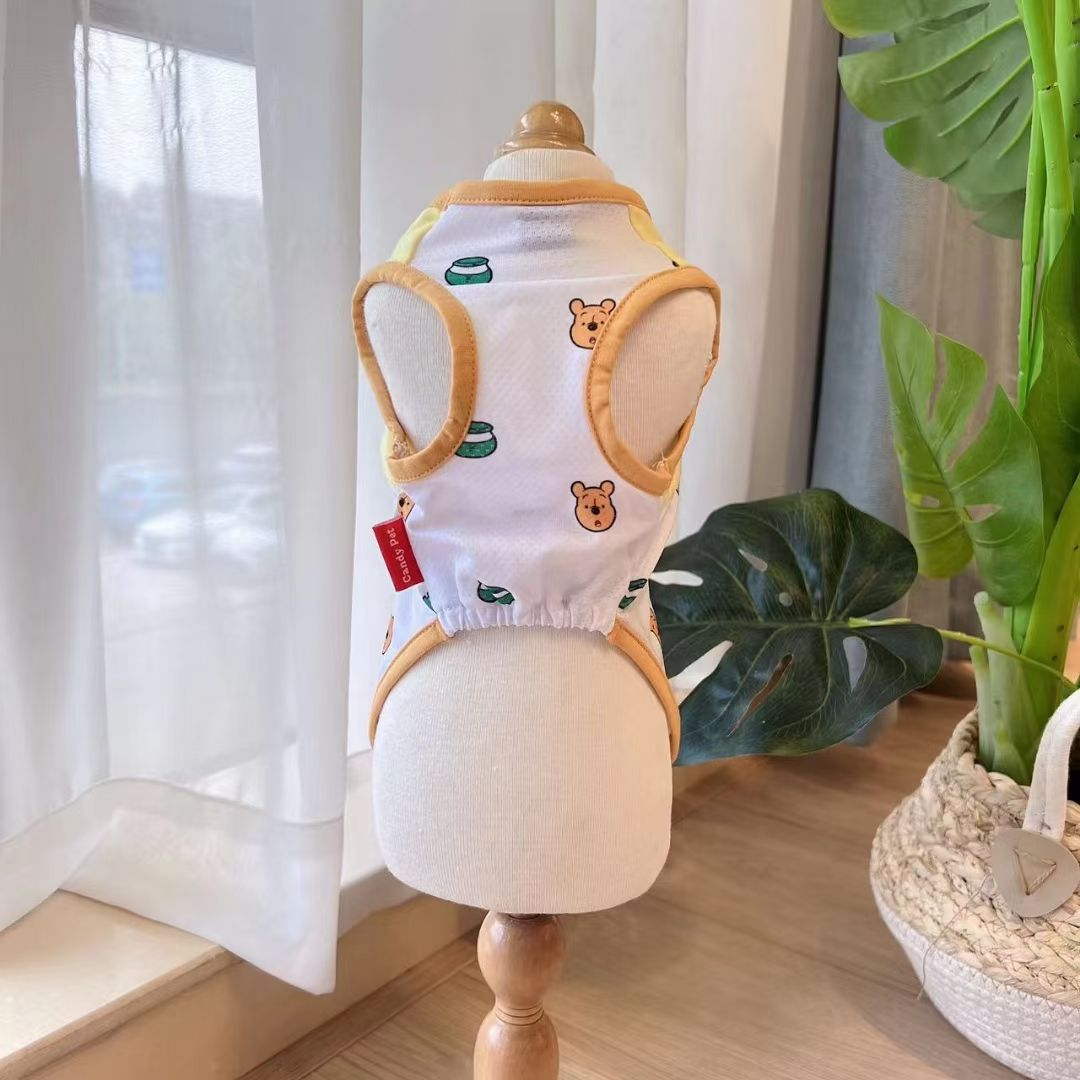 【新品】
​宠物小背心，弹性好，面料舒适，造型可爱详情图9