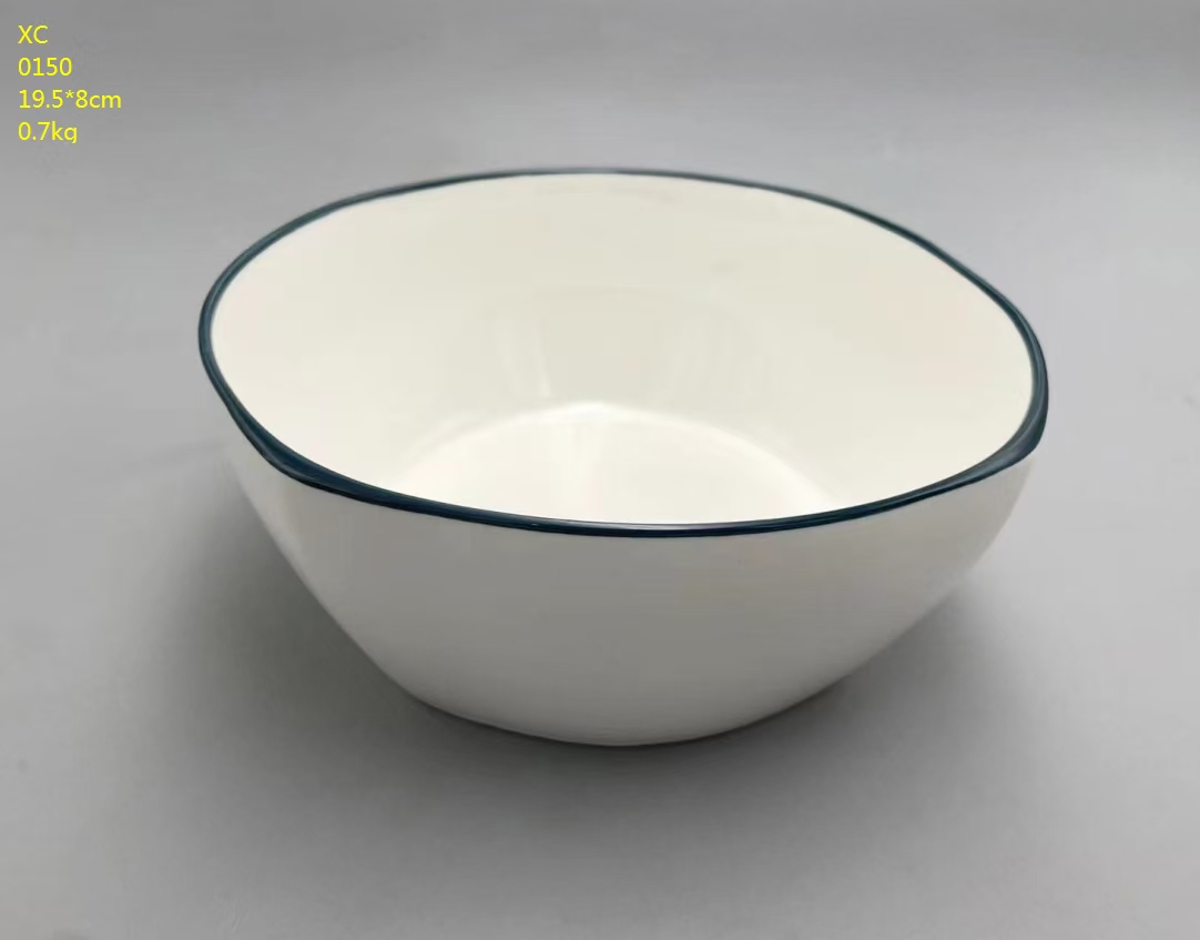 方圆陶瓷黑线边系列餐具网红西餐盘陶瓷现货高温镁质瓷FYKBH685885详情图11