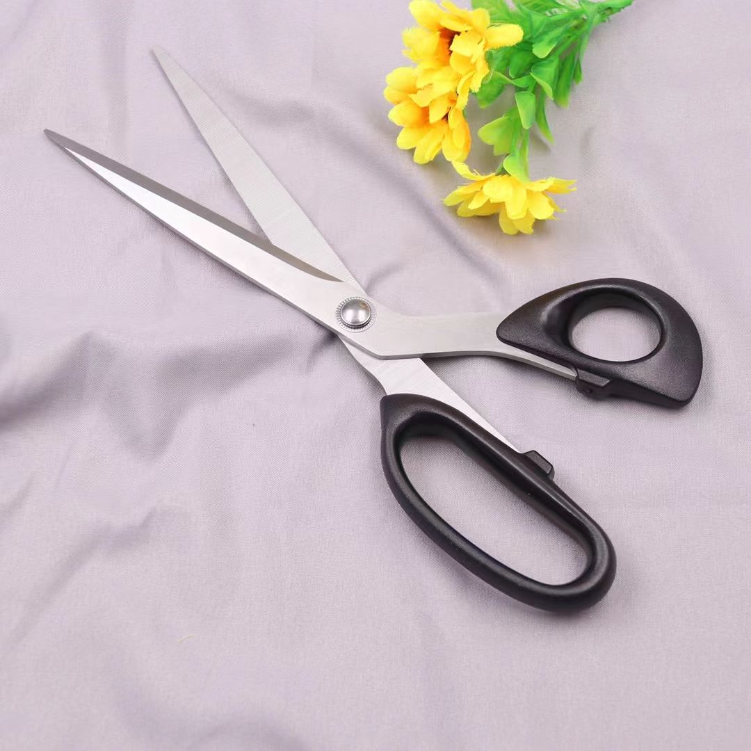 Department store scissors, office and educational scissors, office stationery scissors, black handle office scissors, office scissors, hardware knives, knife scissors, hardware scissors Specification image