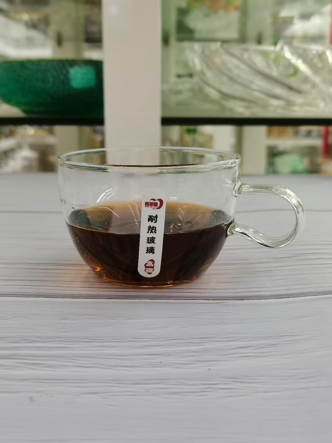 CPB65 青苹果玻璃水杯详情图4