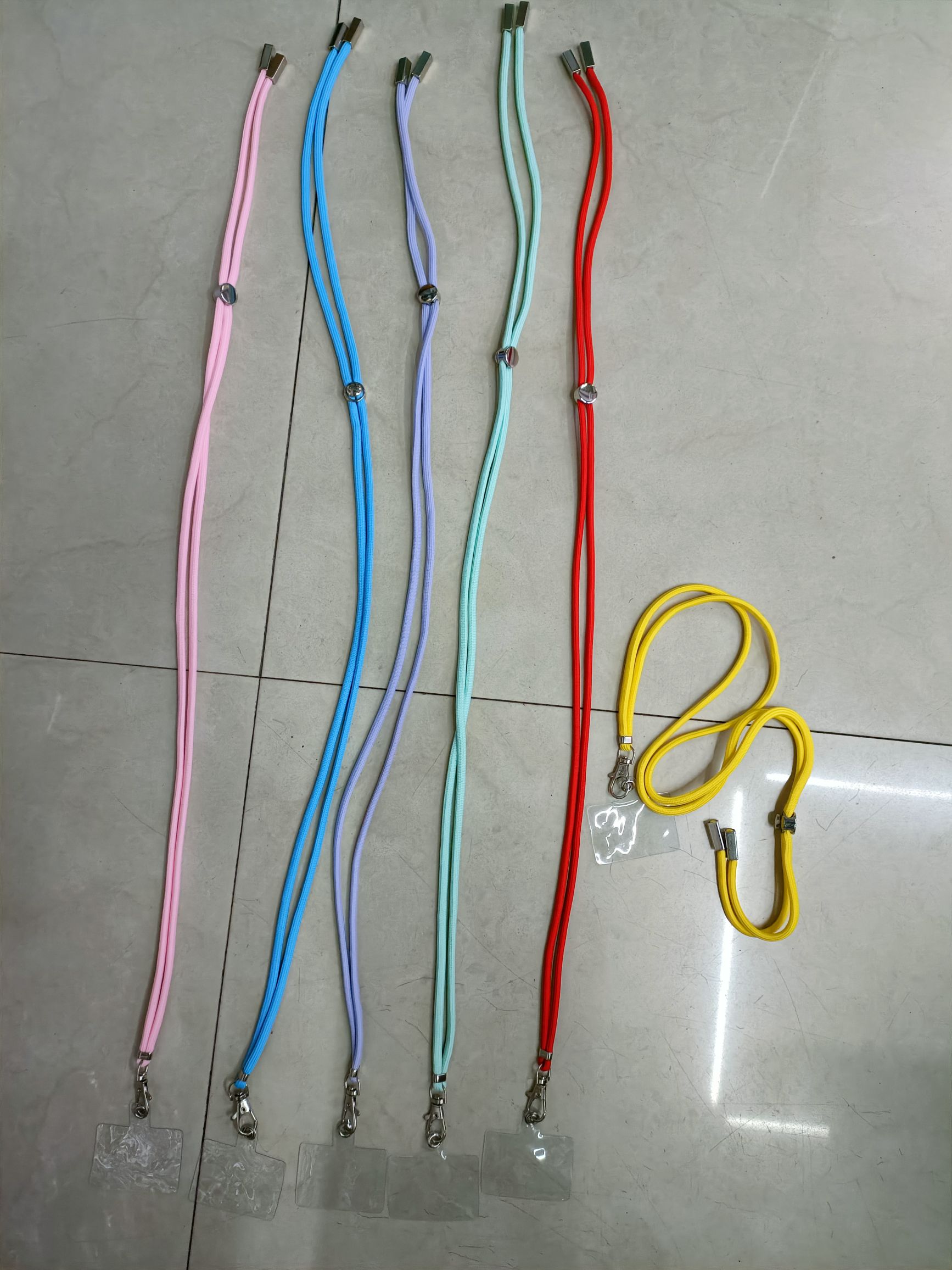 手机挂绳+带孔透明软片 彩绳绳子
