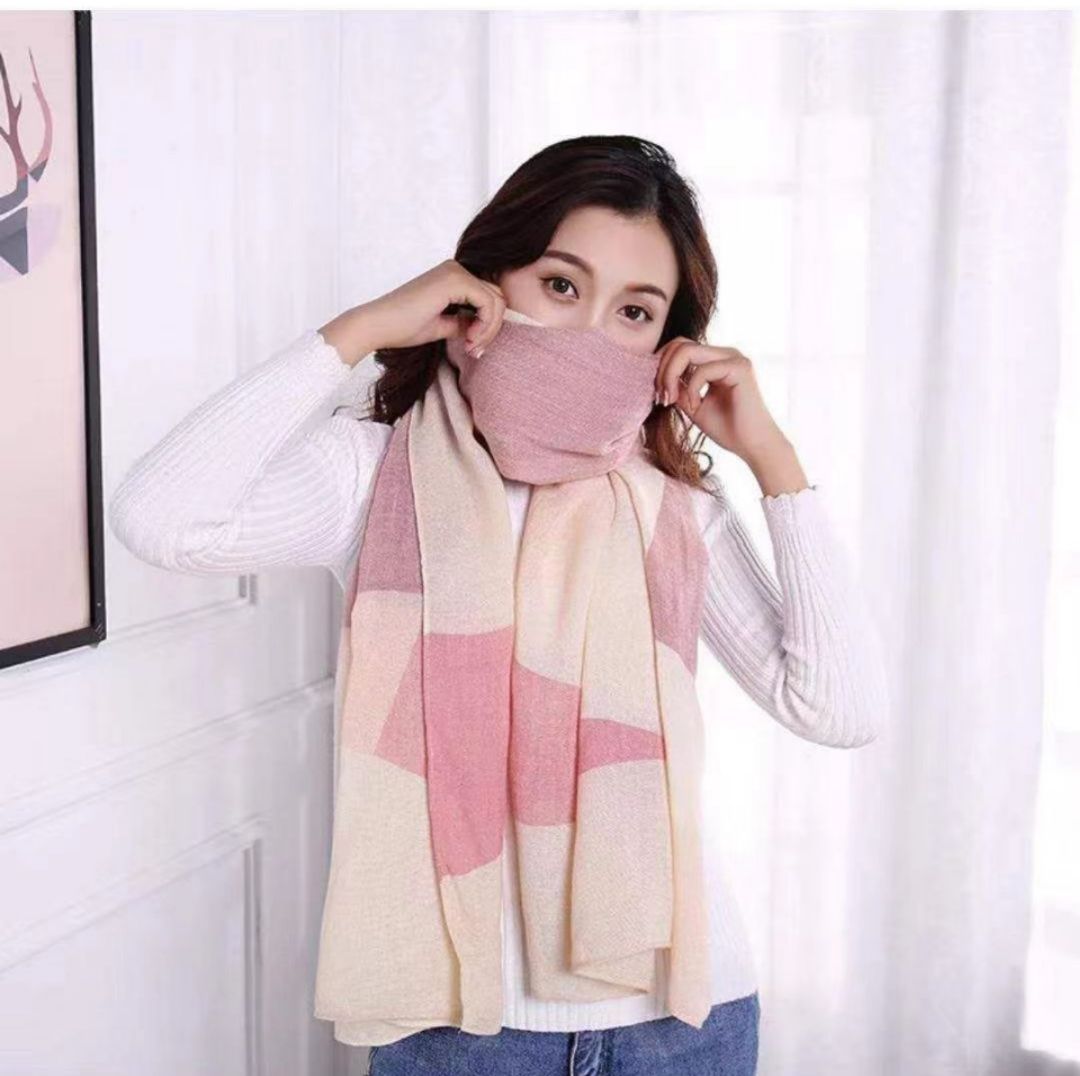 Korean-style double-sided shawl and scarf are luxurious, warm, fashionable and versatile