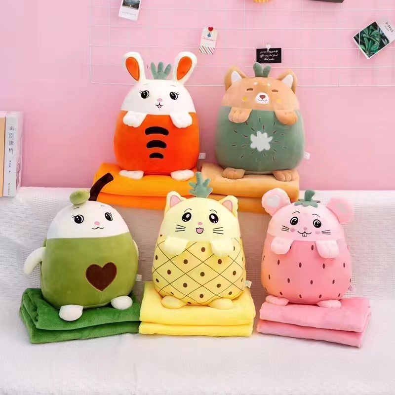 Plush toy throw pillows, cartoon air conditioner throw pillows, wholesale air conditioner throw pillows detail image 3