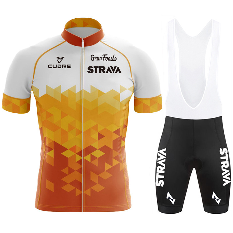 跨境骑行服Strava环法自行车短袖套装排汗吸湿赛事骑行服 详情图4