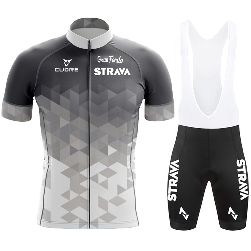 跨境骑行服Strava环法自行车短袖套装排汗吸湿赛事骑行服 详情图12