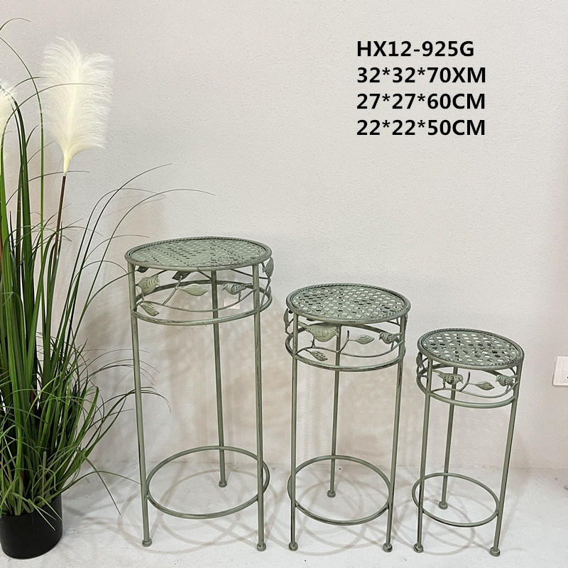 Outdoor popular flower racks, courtyard ironwork, balconies, floor-standing garden arrangements, indoor flower POTS, circular racks, decorative racks, flower pot support racks, and craft green plants detail image 1