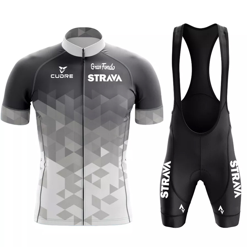 跨境骑行服Strava环法自行车短袖套装排汗吸湿赛事骑行服 详情图1