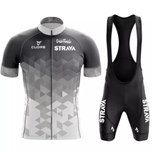 跨境骑行服Strava环法自行车短袖套装排汗吸湿赛事骑行服 