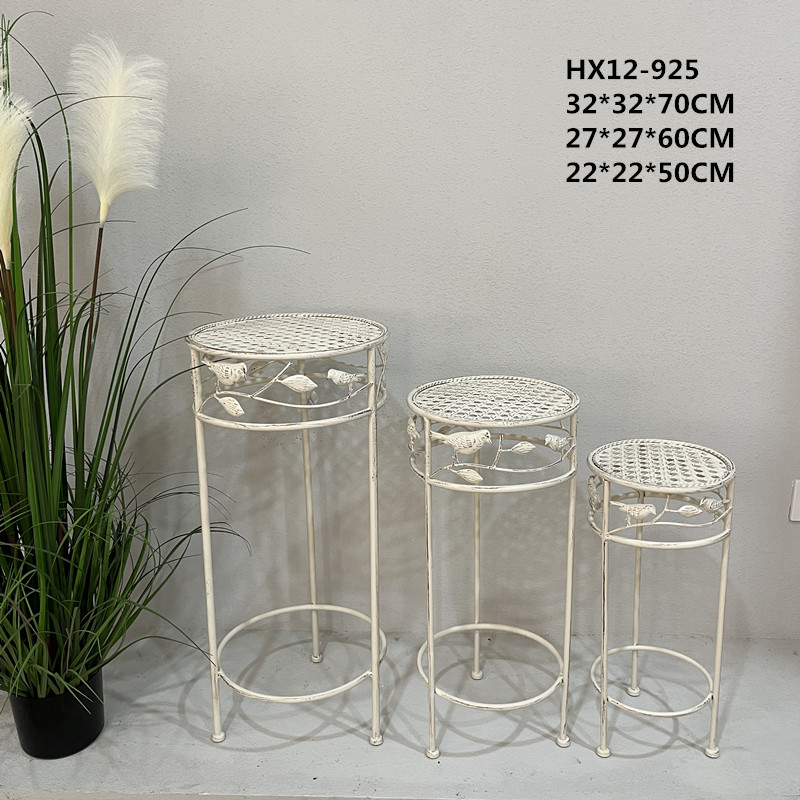 Outdoor popular flower racks, courtyard ironwork, balconies, floor-standing garden arrangements, indoor flower POTS, circular racks, decorative racks, flower pot support racks, and craft green plants detail image 2