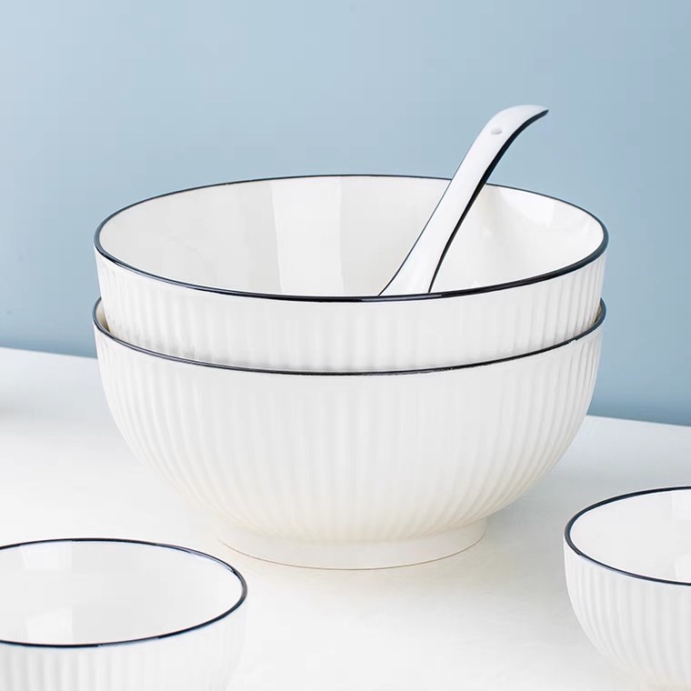 Yongsheng Ceramics YS Japanese style popular thickened simple Ceramic Bowl details Picture
