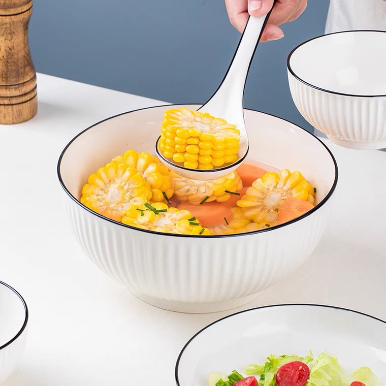 Yongsheng Ceramics YS Japanese style popular thickened simple Ceramic Bowl Specification image