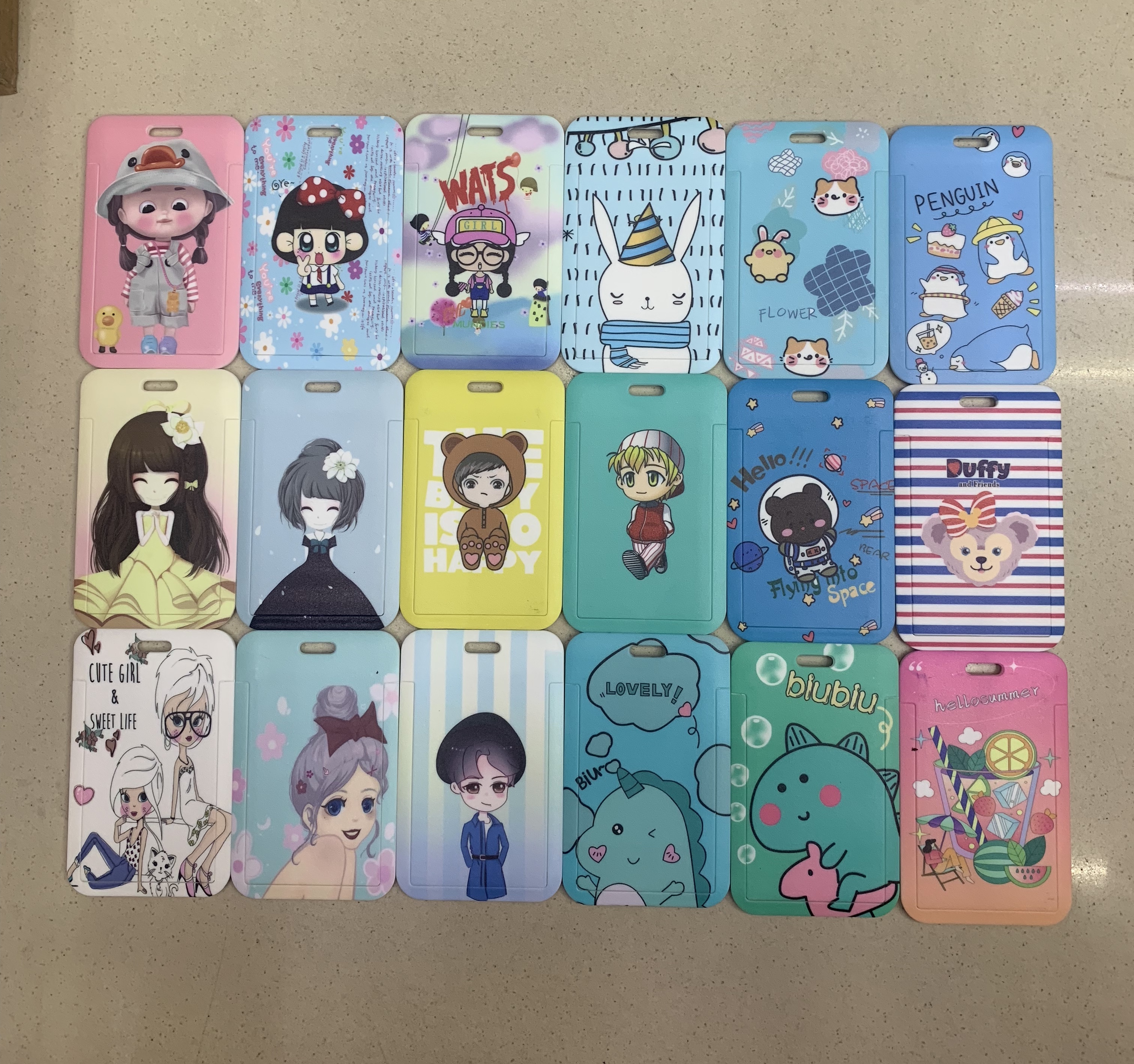 Cartoon card cases, bus card cases, student card cases