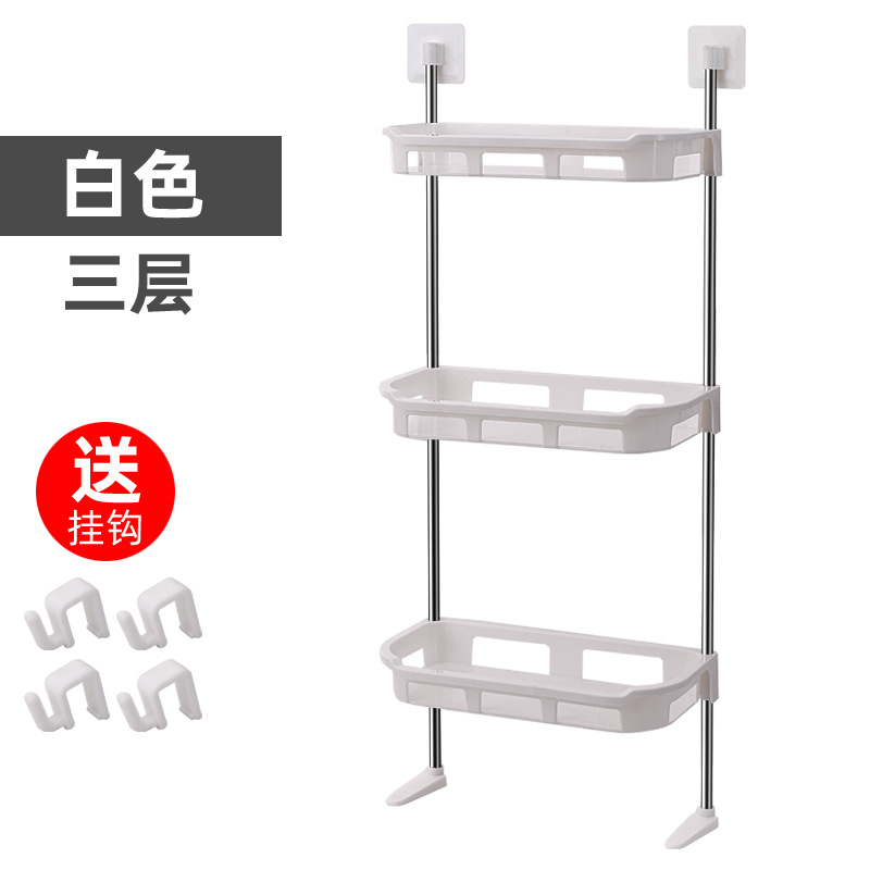马桶架马桶上方储物架免打孔浴室置物架卫生间三层马桶塑料收纳架详情图17