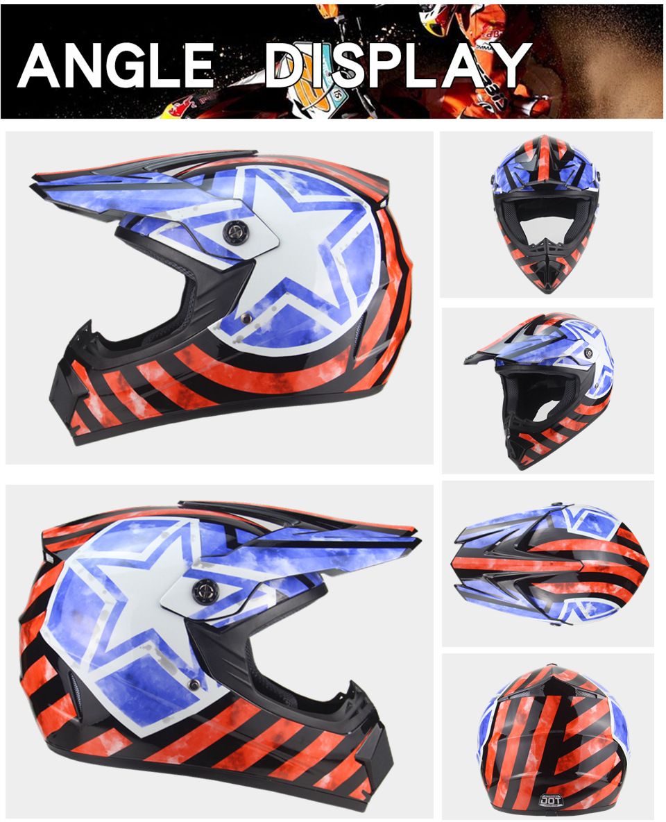 Cross-border four-season off-road helmets, electric bike helmets, mountain bike full helmets, downhill tokarts, go-kart helmets, and ATVs helmets detail image 2