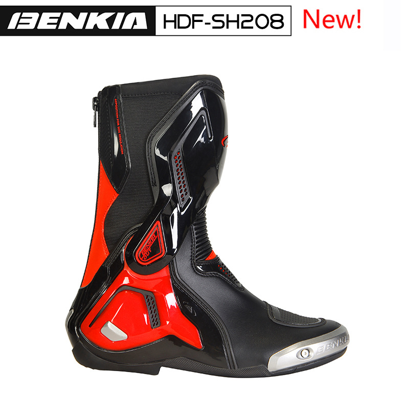 BENKIA HDF-SH208 四季摩托钛合金长靴骑行靴机车赛车靴 详情图2
