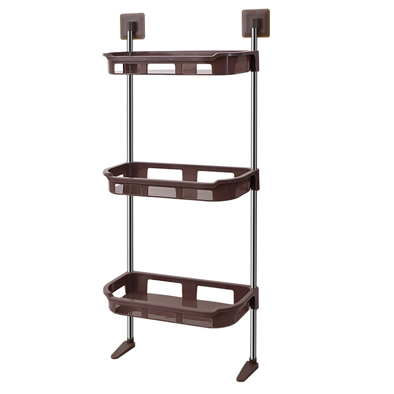 马桶架马桶上方储物架免打孔浴室置物架卫生间三层马桶塑料收纳架详情图16