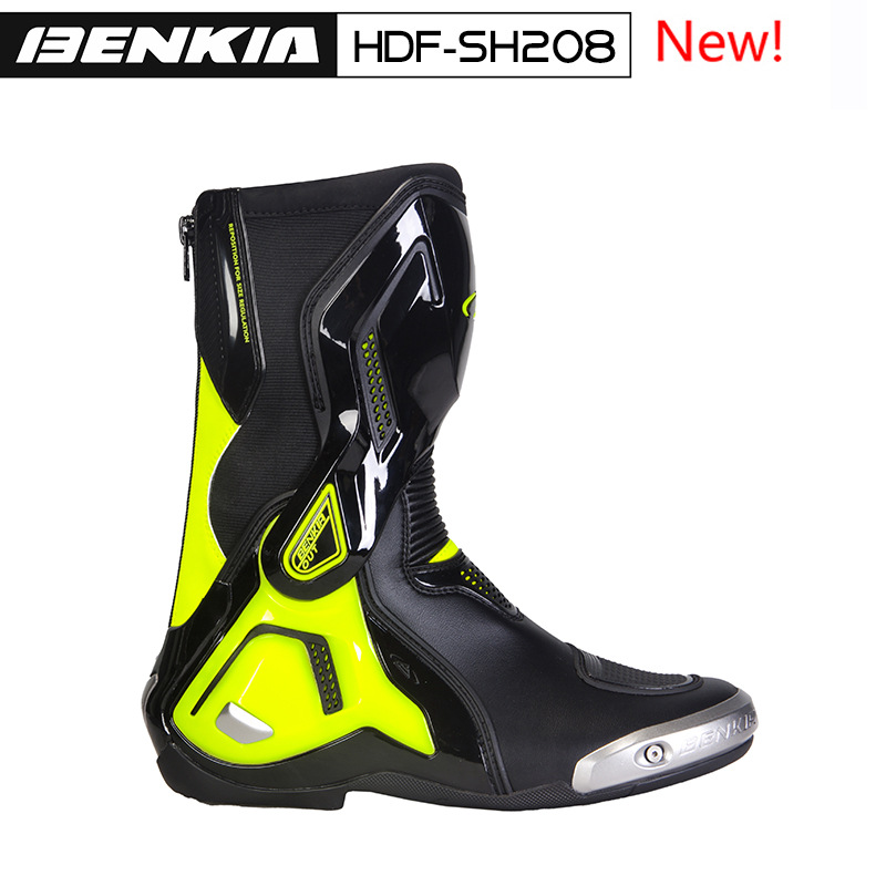BENKIA HDF-SH208 四季摩托钛合金长靴骑行靴机车赛车靴 详情图1