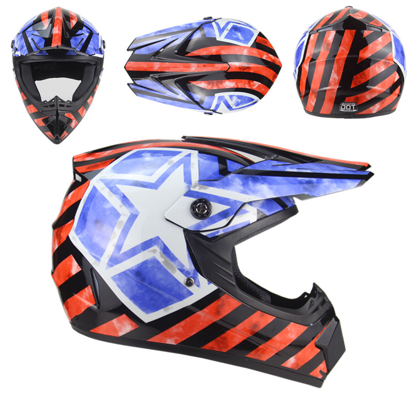 Cross-border four-season off-road helmets, electric bike helmets, mountain bike full helmets, downhill tokarts, go-kart helmets, and ATVs helmets detail image 8