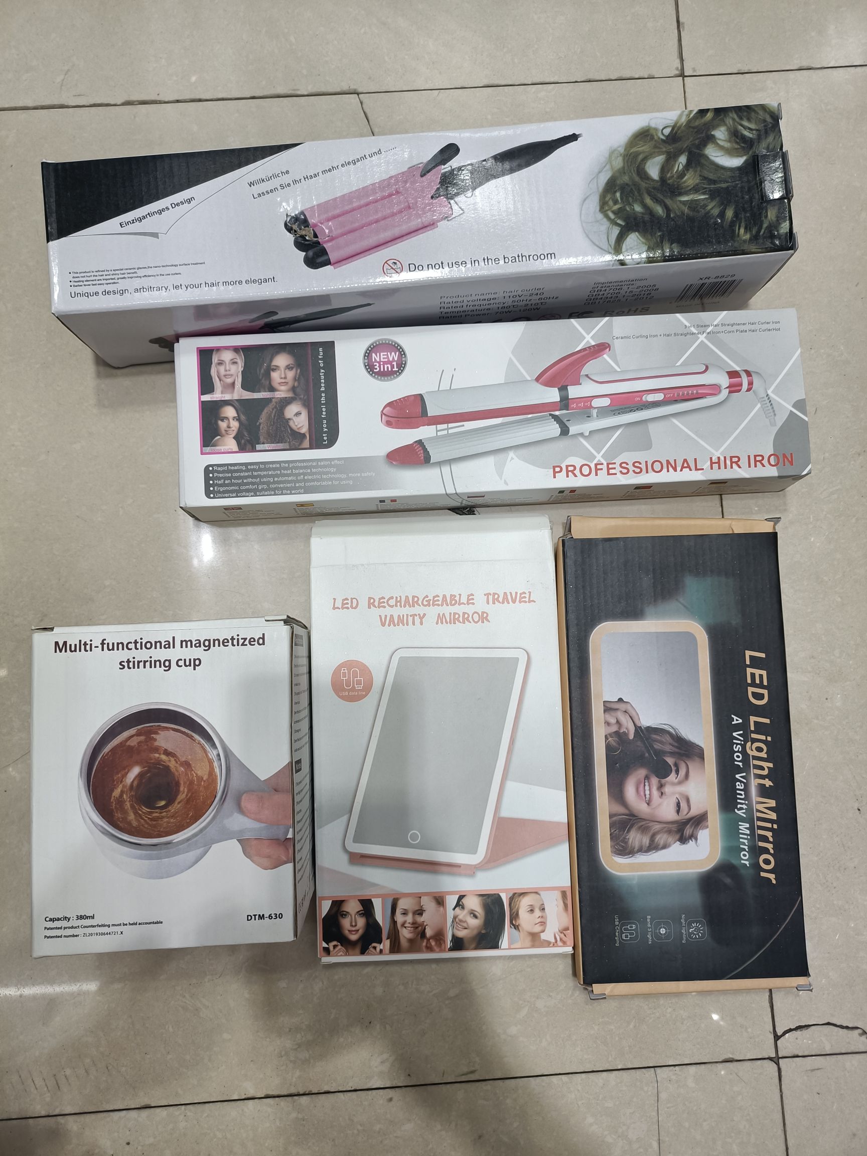 Portable hair straightener and curling iron for foreign trade, Amazon cross-border new product hair straightener, mini curling iron detail image 11