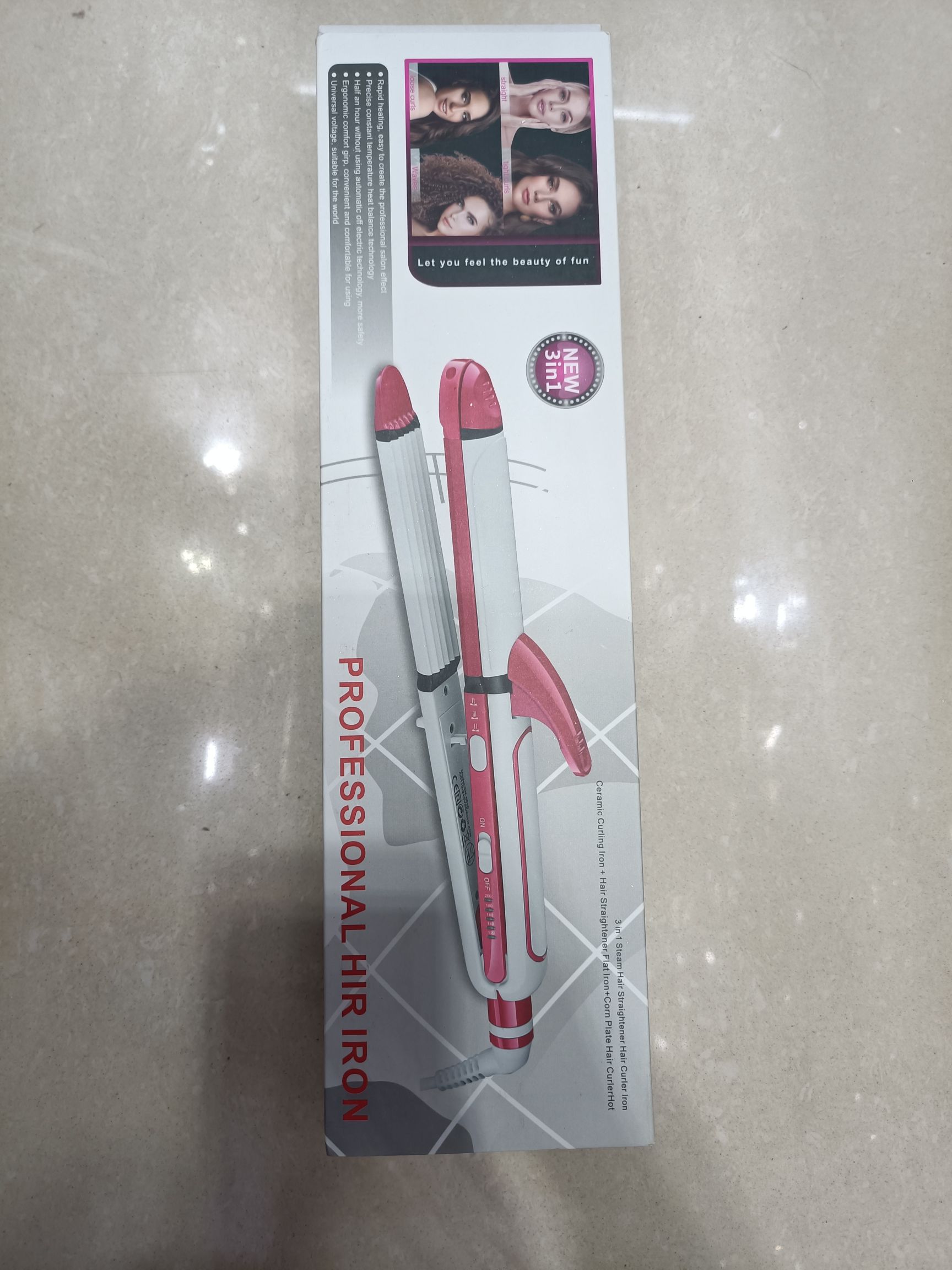 Portable hair straightener and curling iron for foreign trade, Amazon cross-border new product hair straightener, mini curling iron detail image 10