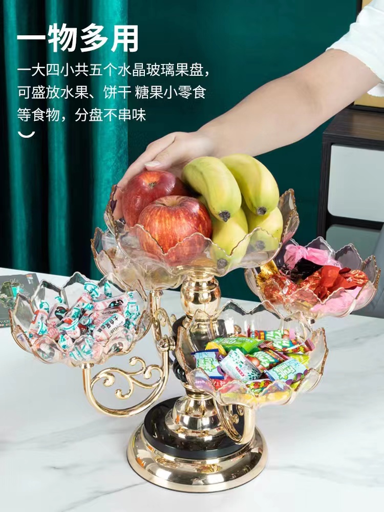 欧式糖果盘现代新款家用客厅茶几创意网红水果盘零食盘干果盘 详情图5