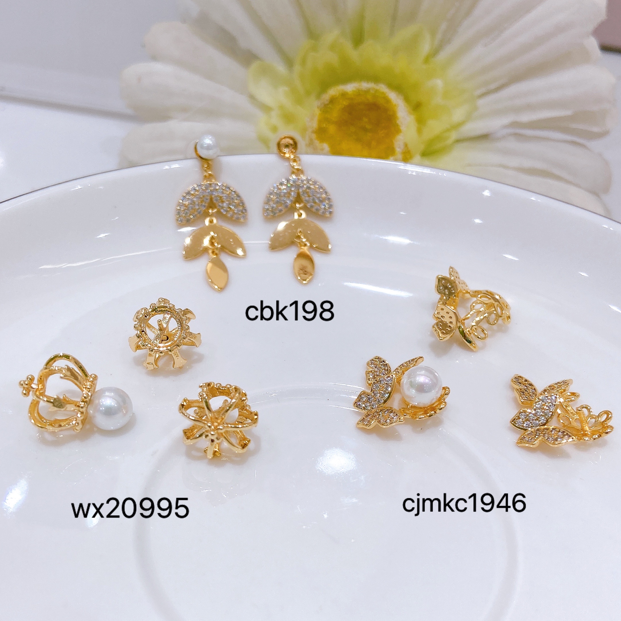 Zhongxing Accessories DIY Pearl Ear Needles Specification image