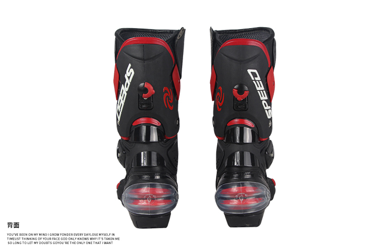 摩托车公路鞋/骑行鞋/赛车靴白底实物图