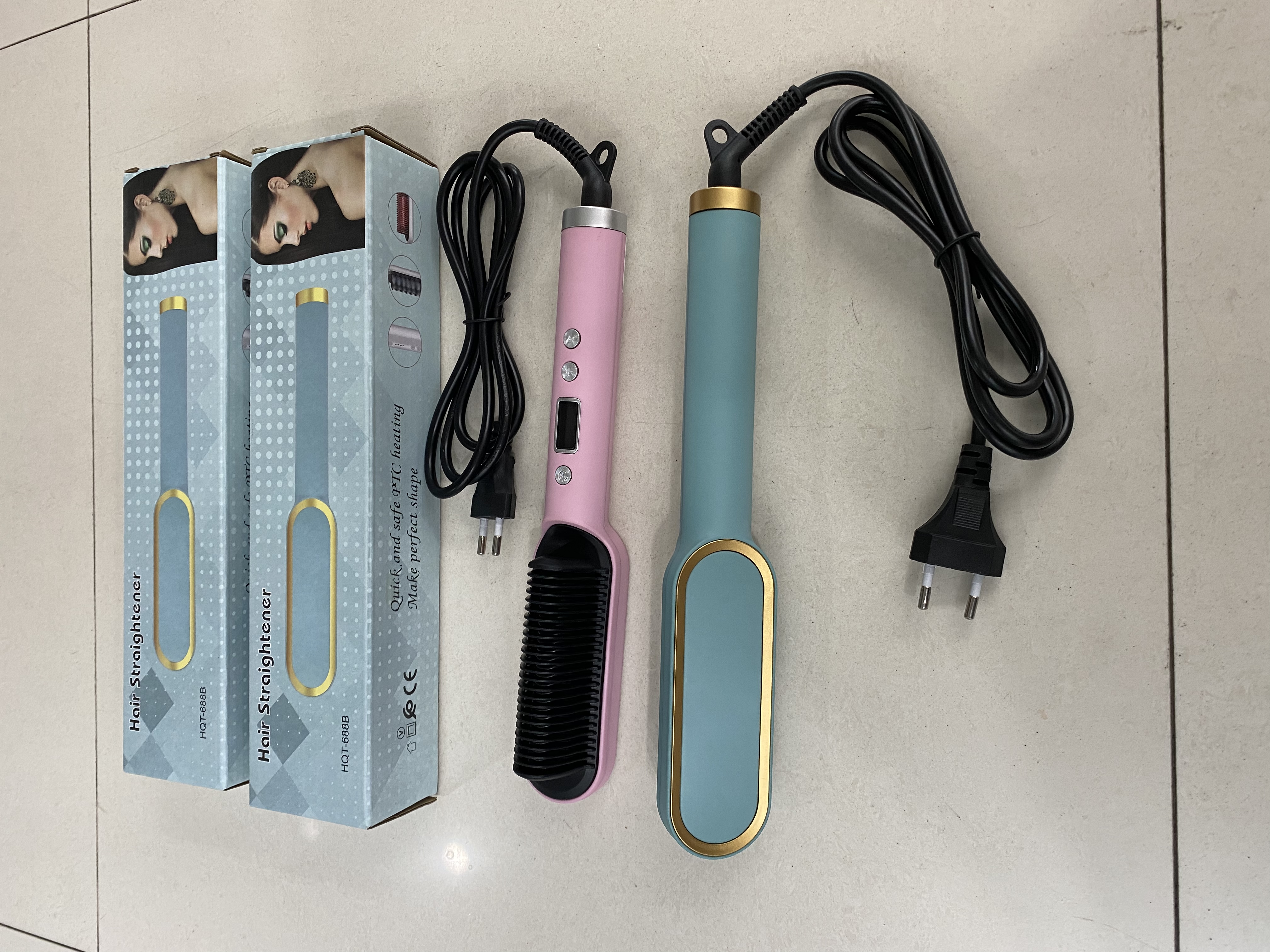 Straight hair comb - LCD