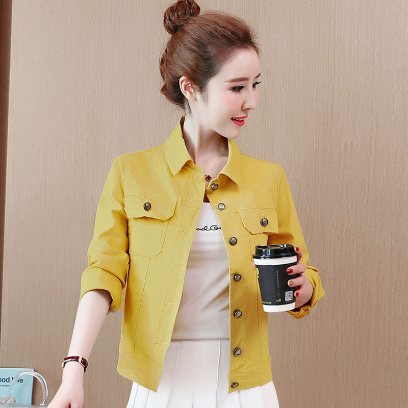牛仔外套/牛仔夹克/女士牛仔衣服细节图