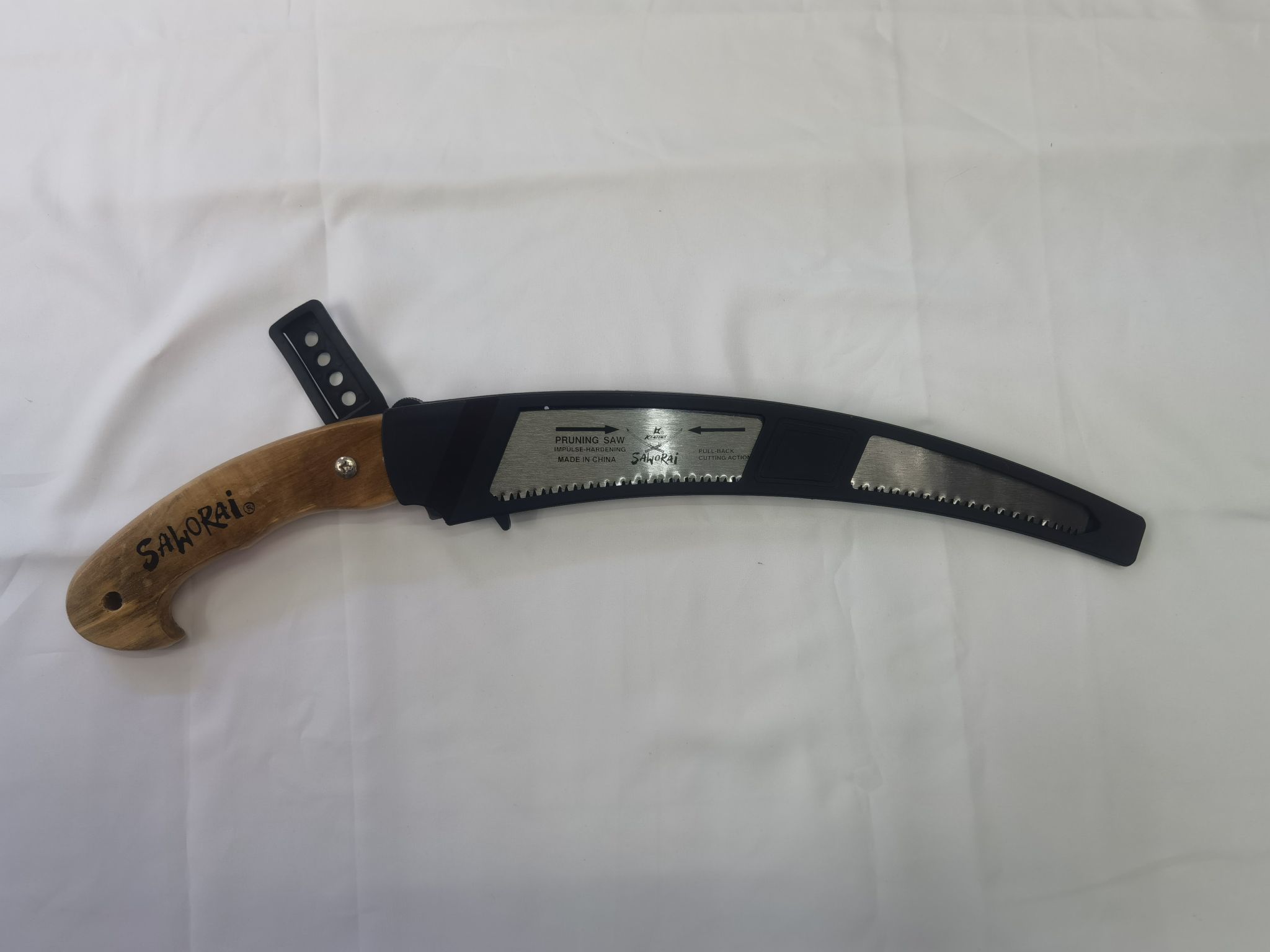 原色木柄手工弯锯园林锯木头伐木户外果树锯子园艺用品