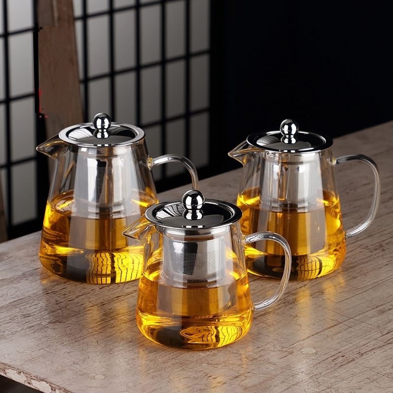玻璃泡茶壶茶具家用花茶水壶耐高温加厚耐热过滤水壶煮茶壶器详情图4