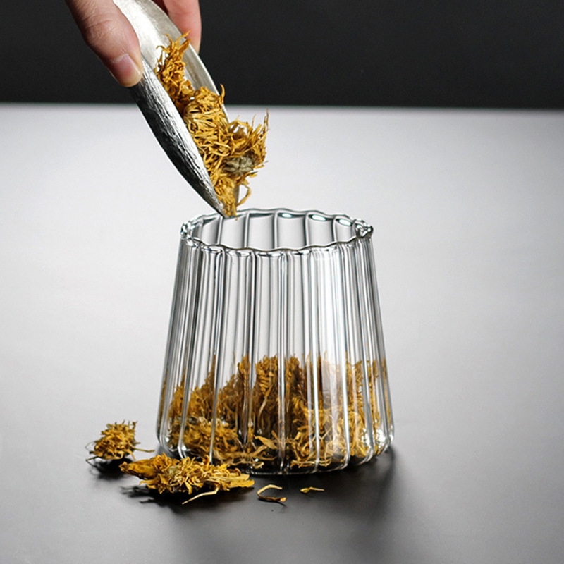 家用密封玻璃茶叶罐 北欧风零食储存收纳盒花茶糖罐详情图6