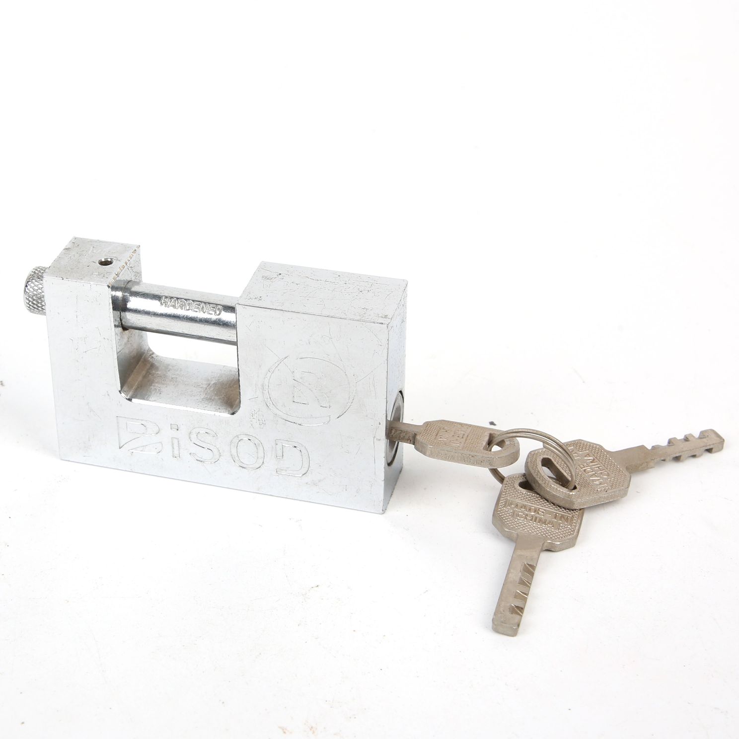 叶片矩形锁/红古铜锁/矩形锁白底实物图