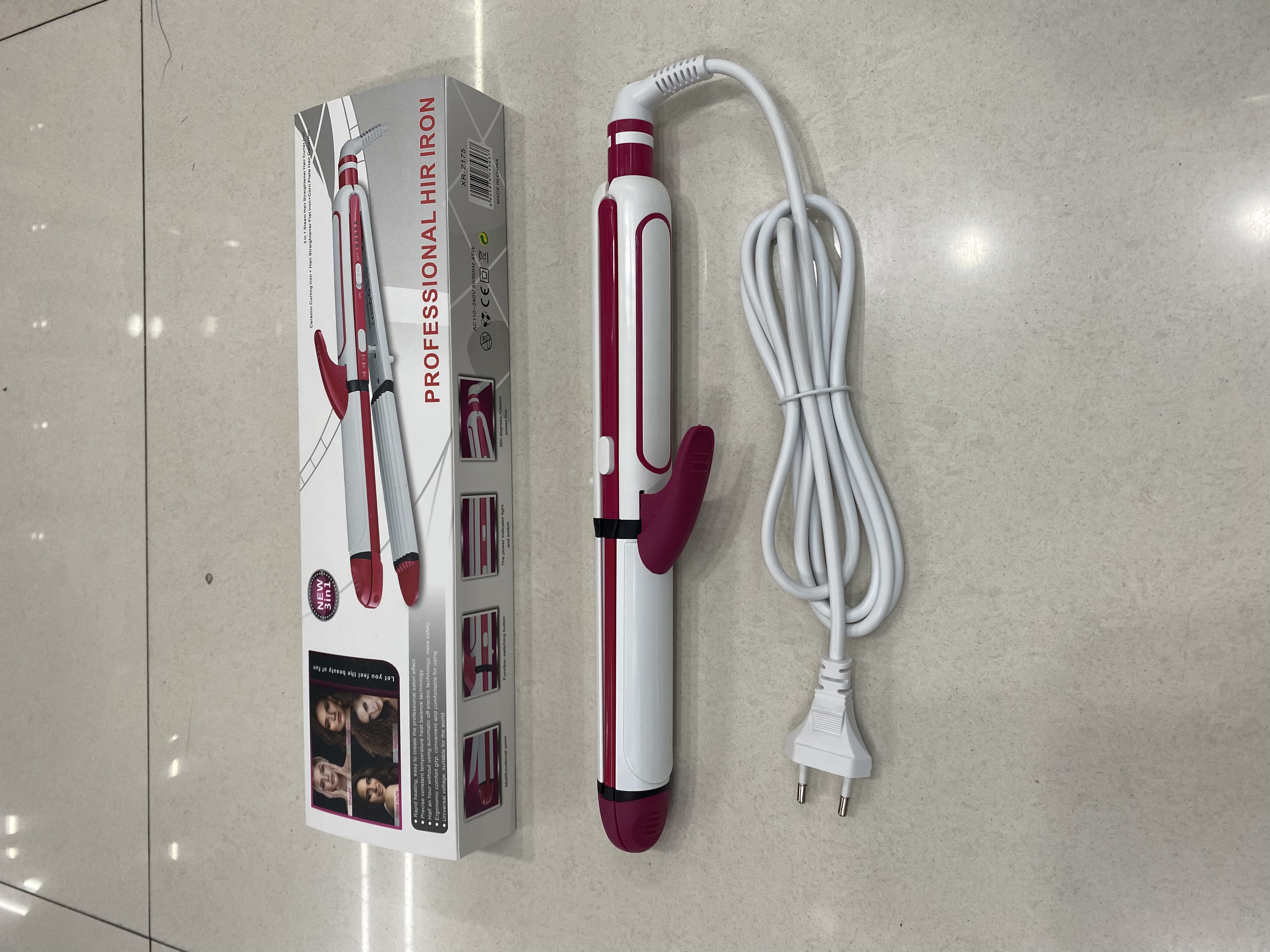 Three-in-one curling iron