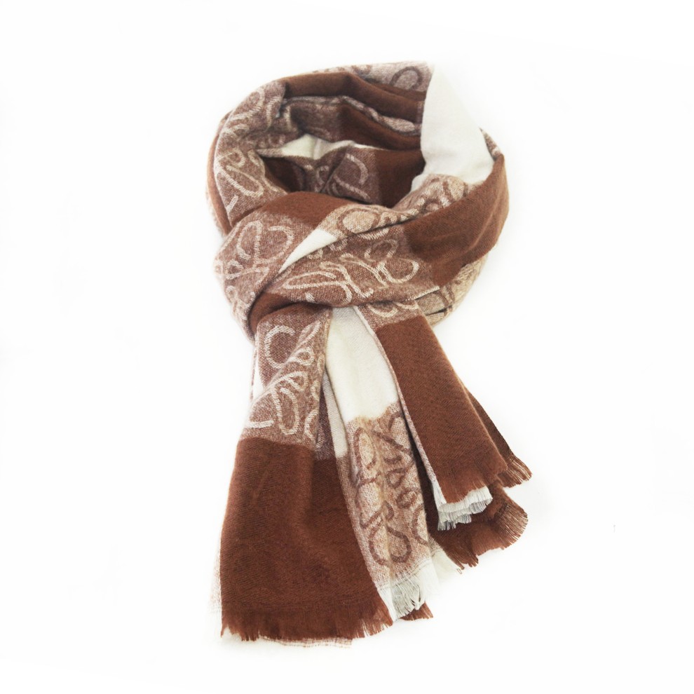 2022 Autumn Winter Checkerboard Cashmere Scarf Shawl Multi-Color Warm Everything With Japan And South Korea Fashion Multi-Purpose Scarf Specification drawing