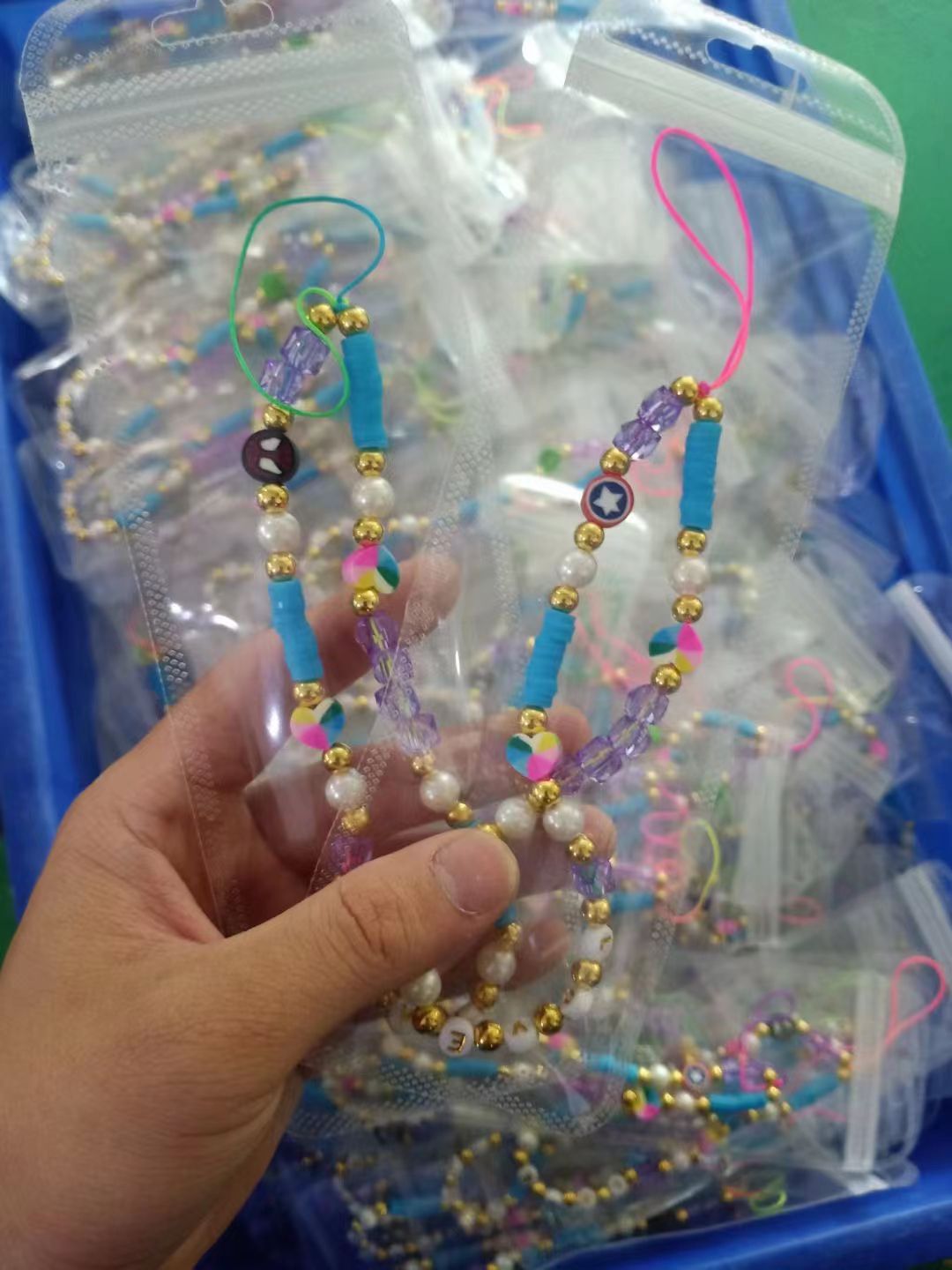 سلاسل الخرز والسلاسل سلاسل الحبل والهاتف المحمول علق الحبال Item Picture