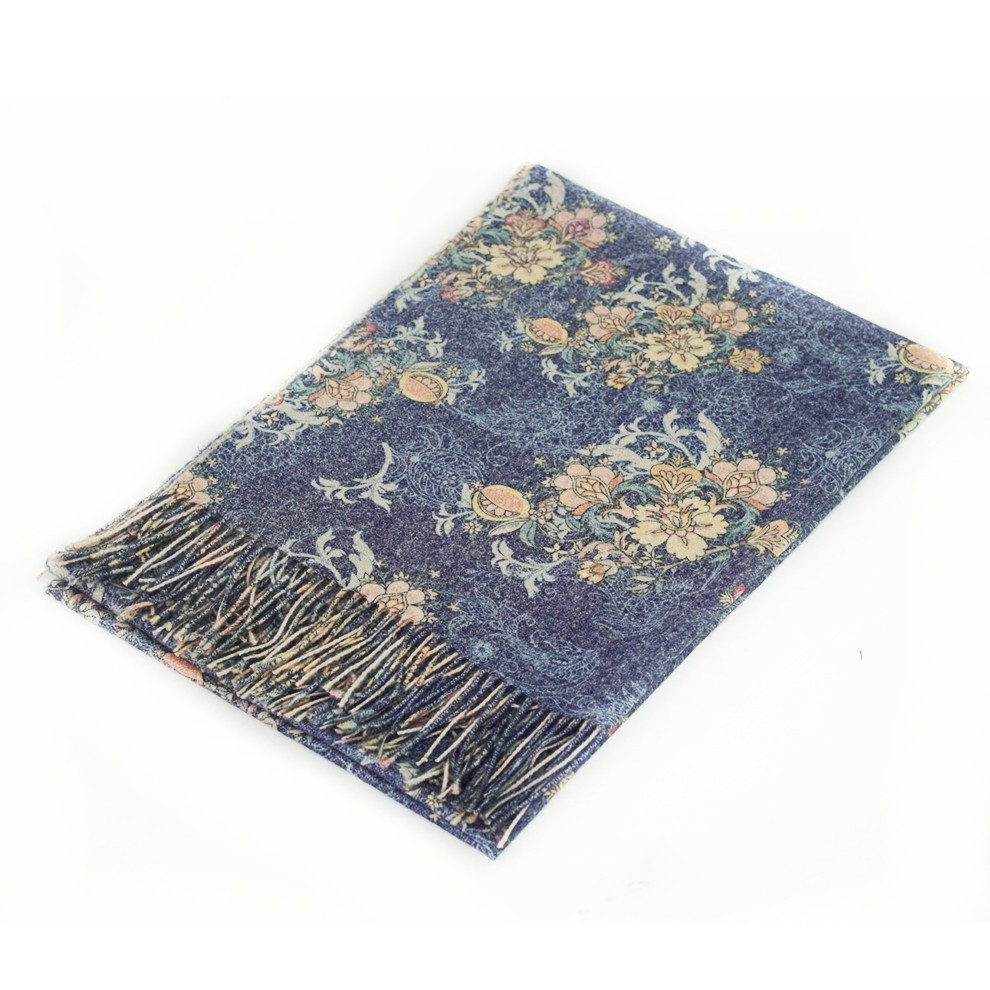 Autumn And Winter 2022 New Tie-Dyed Four-Leaf Clover Shawl Scarf Multi-Color Warm Leopard Print Fashion Scarf undefined