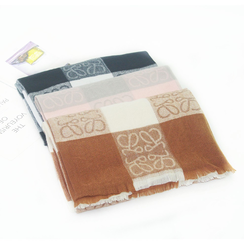 2022 Autumn Winter Checkerboard Cashmere Scarf Shawl Multi-Color Warm Everything With Japan And South Korea Fashion Multi-Purpose Scarf Item Picture