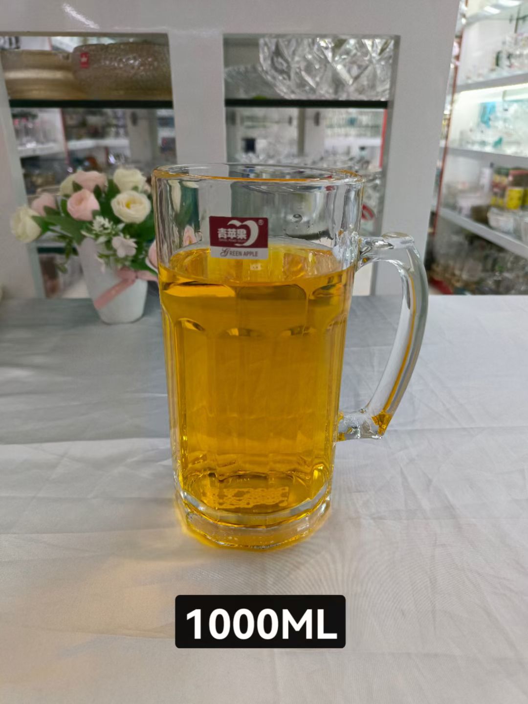 玻璃杯/玻璃把杯/玻璃啤酒杯细节图