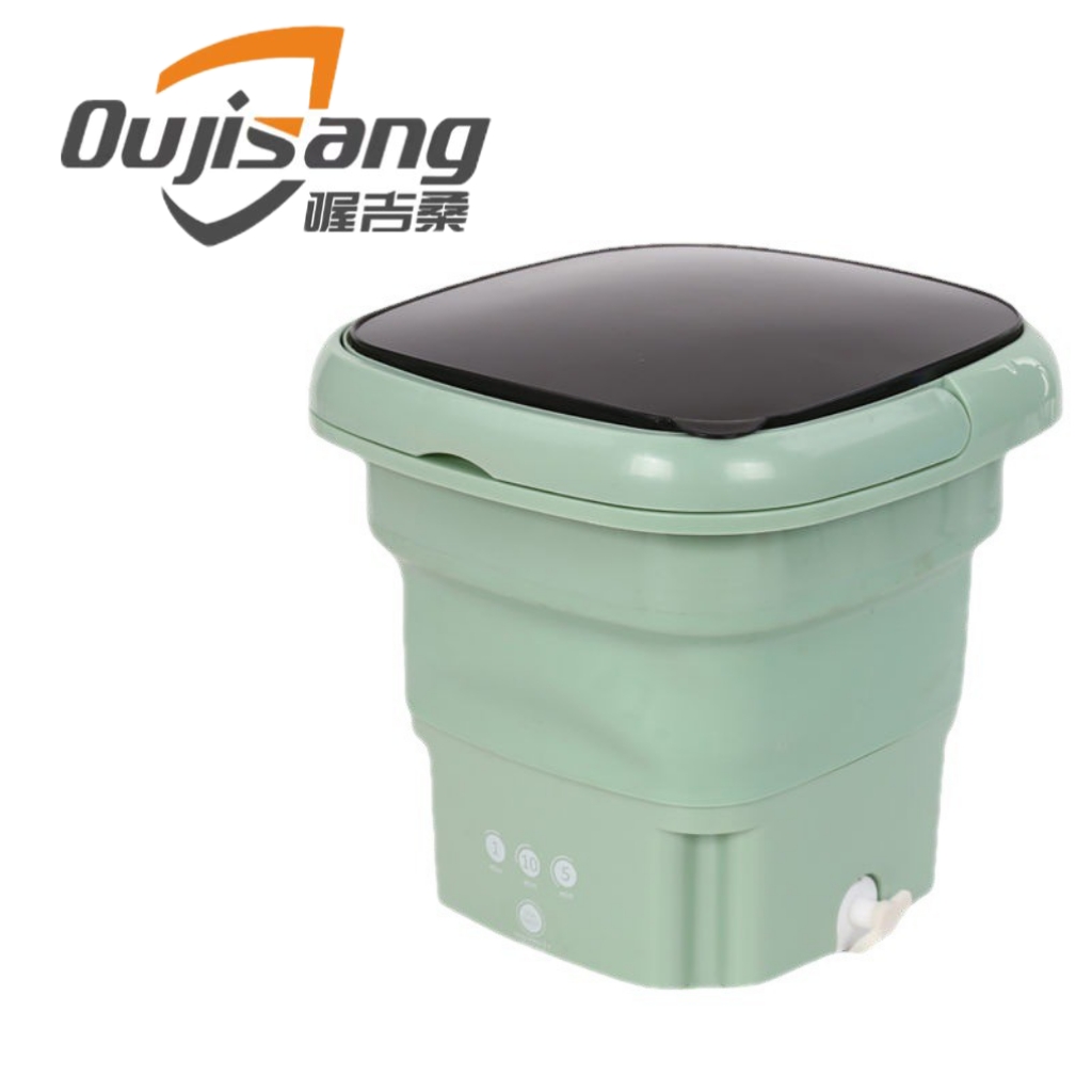 Folding washing machine, mini washing machine, semi-automatic underwear, underpants, baby clothes washing machine, small bucket-type portable washing machine, fully semi-automatic underwear, underpants, socks, baby clothes and spin-drying integrated washing machine
