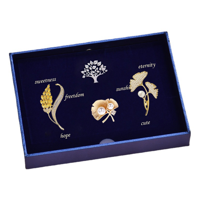 Dongdaemun, South Korea, high-end pearl wheat ear brooch, women's retro accessory, suit brooch, anti-glare brooch details Picture
