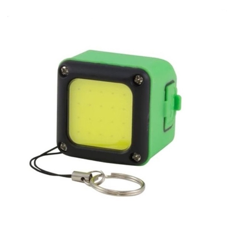 Cross-border anti-drop, waterproof, rubber-coated key light, USB charging, waterproof flashlight, keychain with magnet, work light