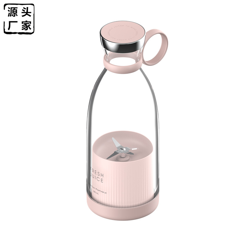 Household portable electric juicer cup, large-capacity wireless portable USB juicer, factory direct sales Item Picture