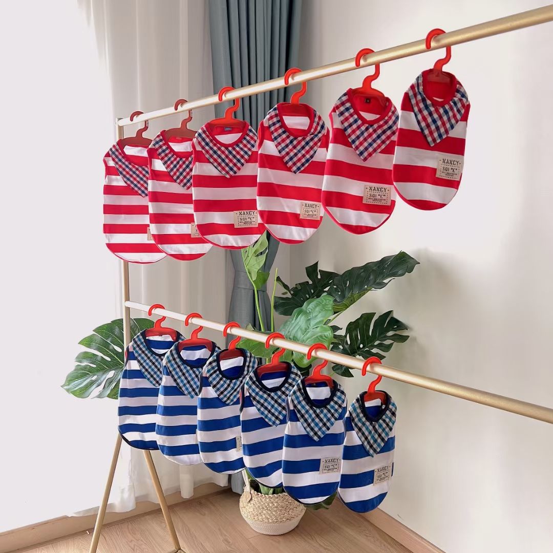 宠物用品衣服/宠物新款秋装/宠物条纹体恤细节图