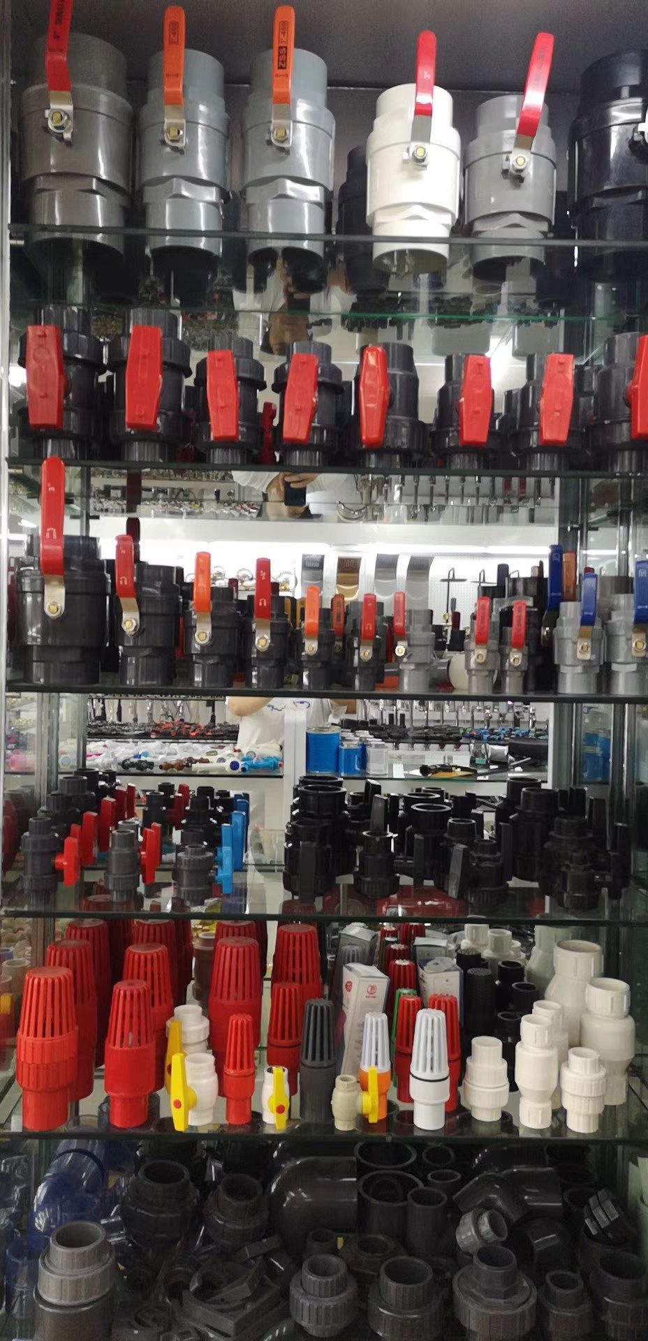 Customized pvc ball valve with threaded socket detail image 2