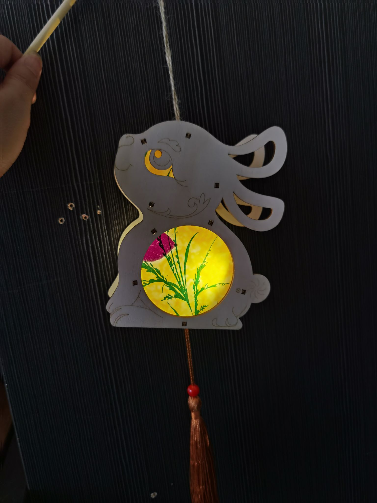 Xuchun's latest Mid-Autumn Festival rabbit lantern, painting and graffiti lantern, handcrafted lantern for kindergartens